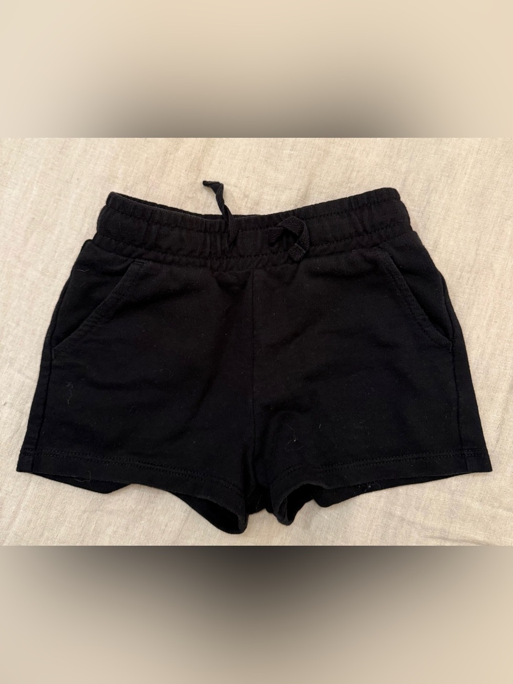 Cat and Jack Girls Black Drawstring Shorts